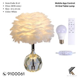 Mobile App Control Luxury Table Lamp