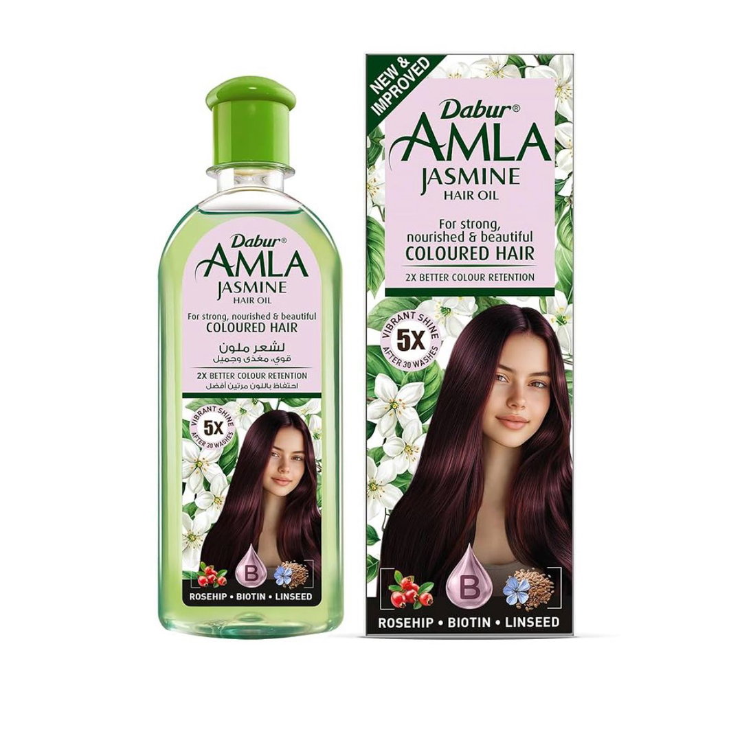 DABUR AMLA JASMINRE HAIR OIL | For Strong, Nourished & Beautiful Shining Colored Hair
