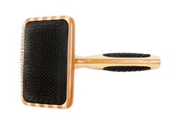 Bass Brush Dematting Soft Pet Brush (Striped Finish)