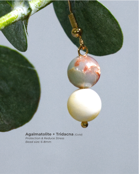 Agalmatolite + Tridacna (Gold)_0