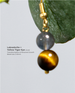 Labradorite + Yellow Tiger Eye (Gold)