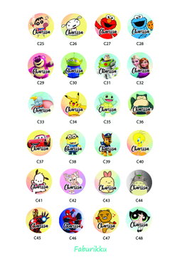 Cartoon Personalise Badge Reel (Clip On) 
