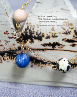 Multi-Crystal Bracelet (Gold)