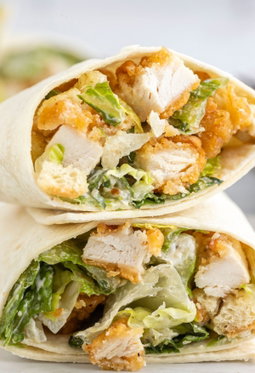 Crispy Chicken Ceasar Wrap