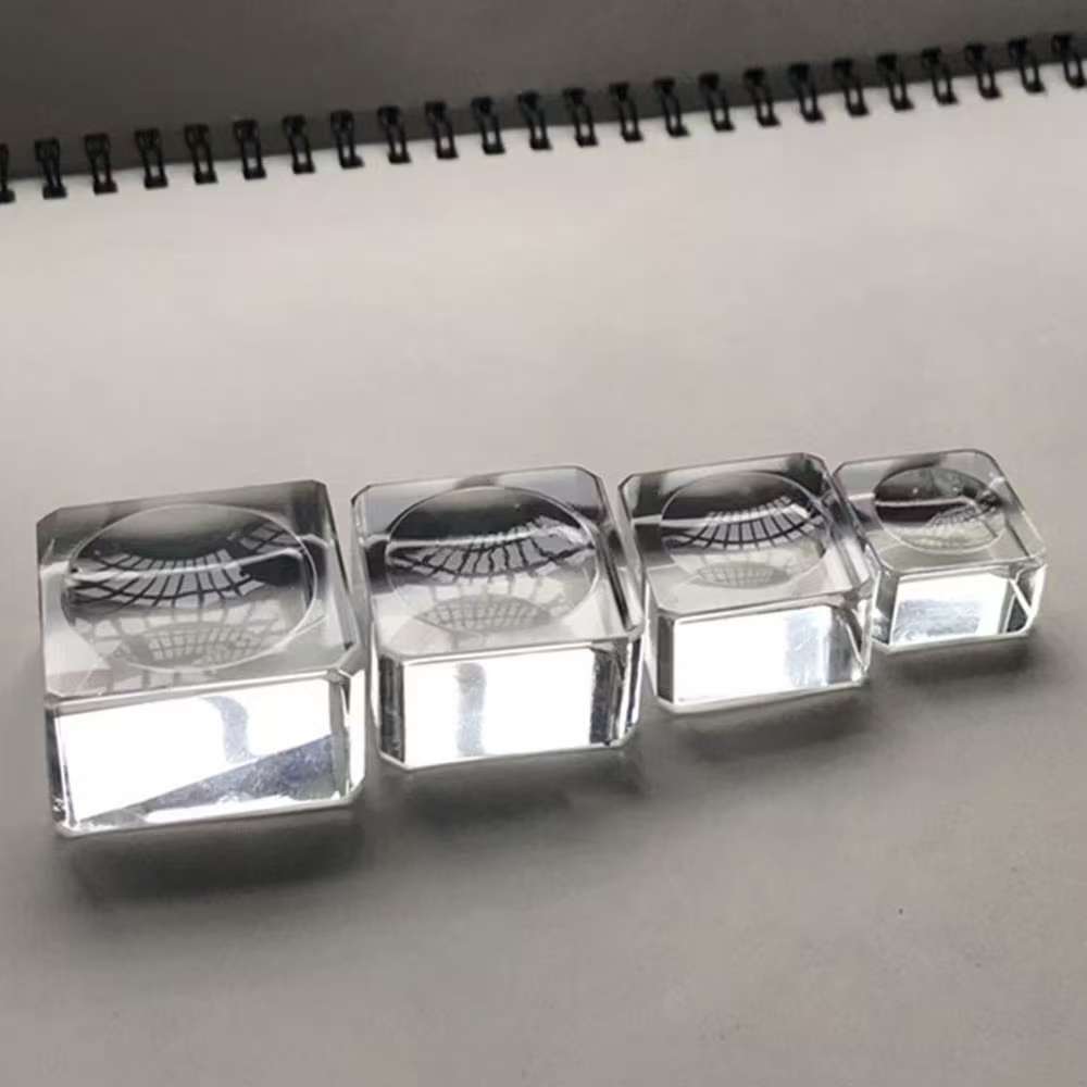 CLEAR GLASS CRYSTAL STAND BALL _2