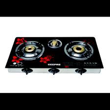 Geepas Gas Cooker with 3 Bruner| Model No GK6759
