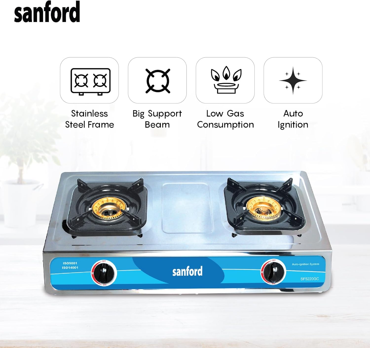 Sanford Double Burner Gas Stove - Sf 5220 Gc_2