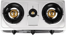 Geepas GK6857 Stainless Steel Triple Burner Gas Hob/Stove with Auto Ignition