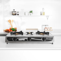 Geepas GK6857 Stainless Steel Triple Burner Gas Hob/Stove with Auto Ignition