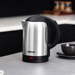 Geepas Electric Kettle, 2 Liter, 1400 Watts, Silver, Gk5466, Stainless Steel Material