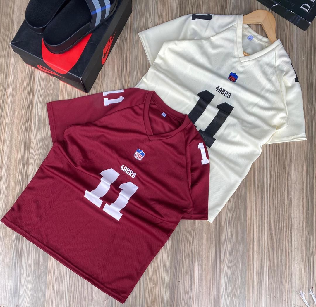 Maroon and cream tshirts _0