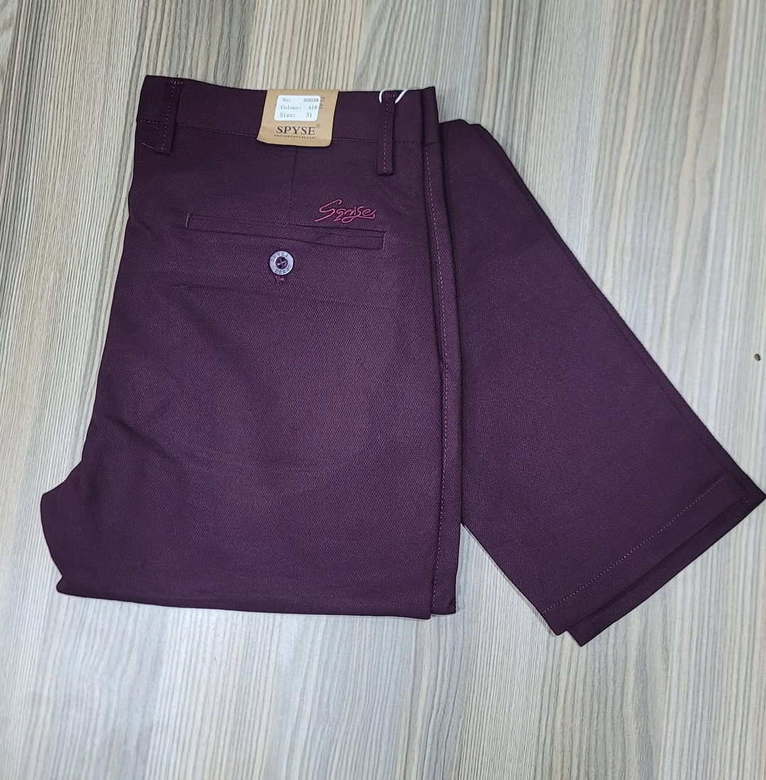 Maroon khaki trousers 