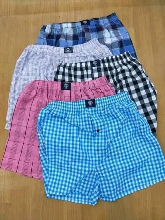 Checked boxers 