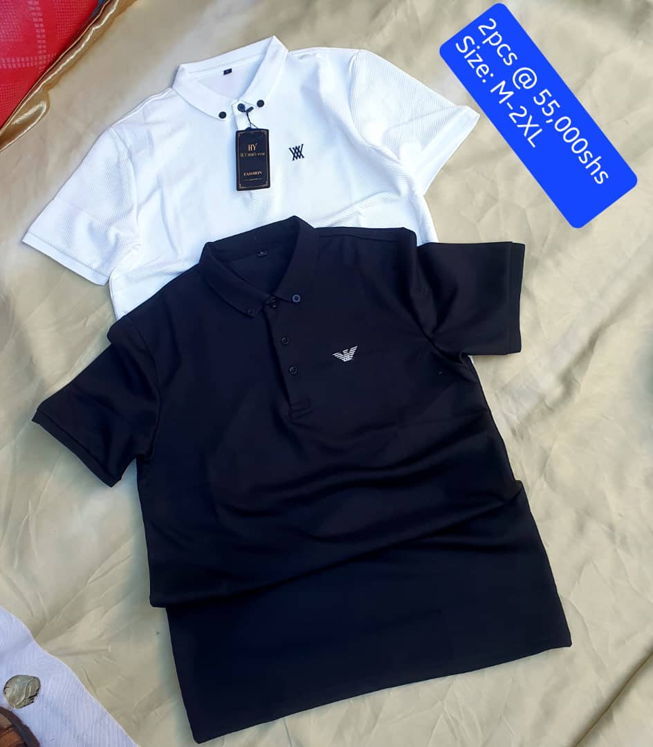Black and white polo Tshirts _0