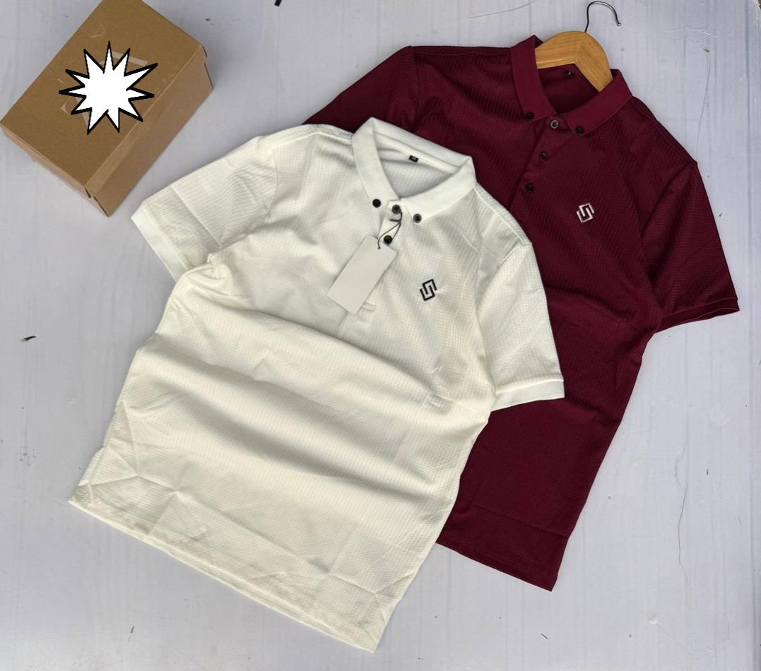 Cream and Maroon polo Tshirts 