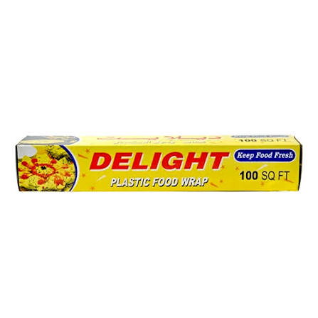 DELIGHT PLASTIC FOOD WRAP 100FT