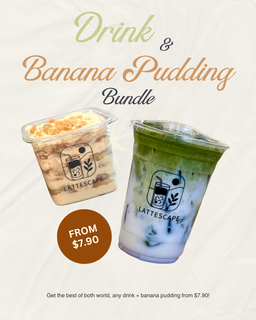 Banana Pudding + Drink Bundle