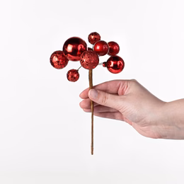 8" Assorted Ball Picks: Red_1