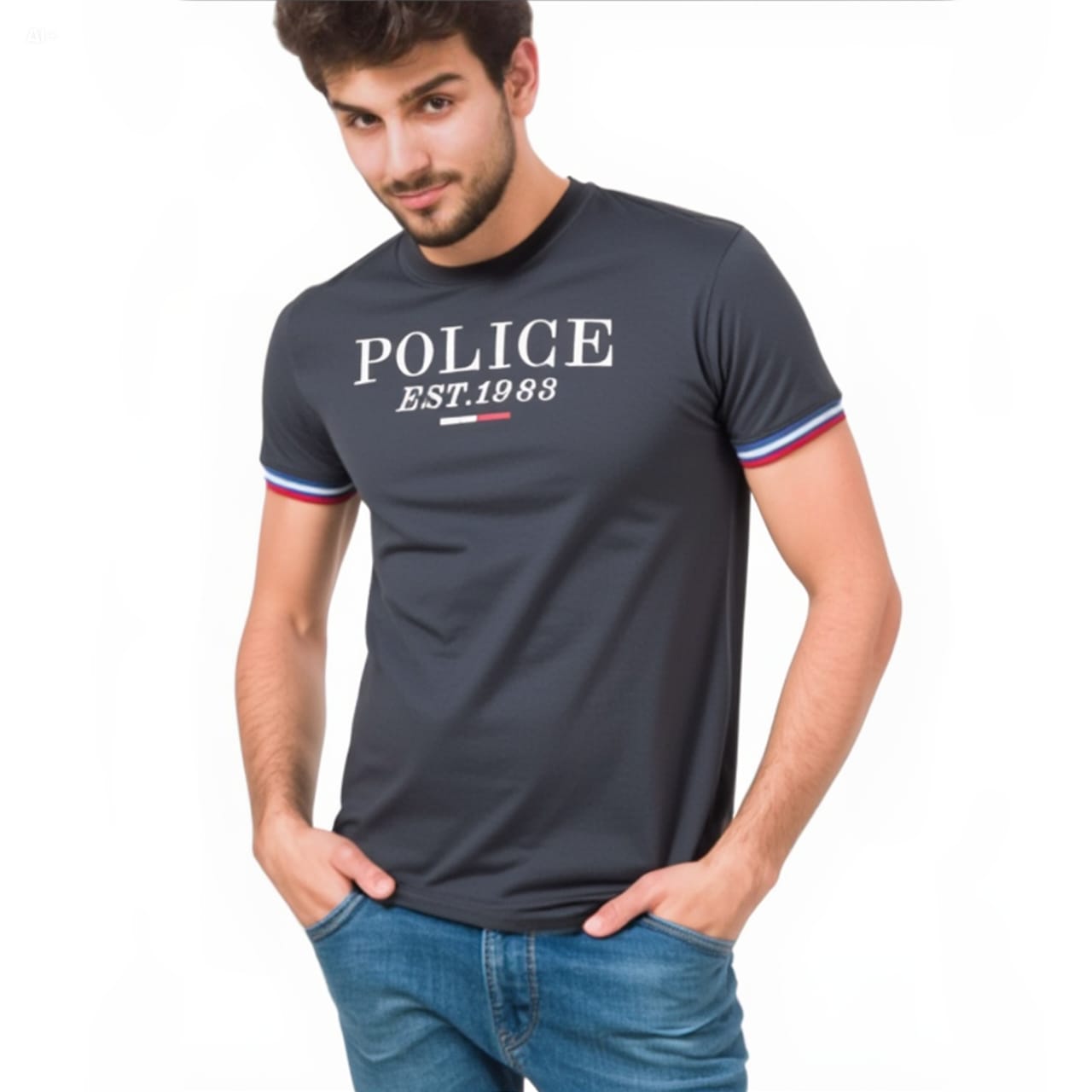 Police Brand Men's T-Shirt | Bodysize_3
