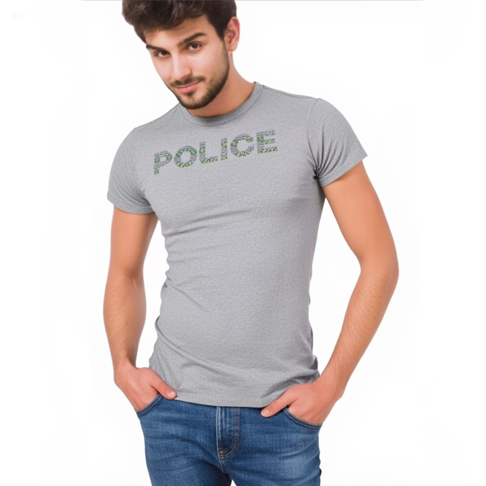 Police Brand Men's T-Shirt | Body Size_2