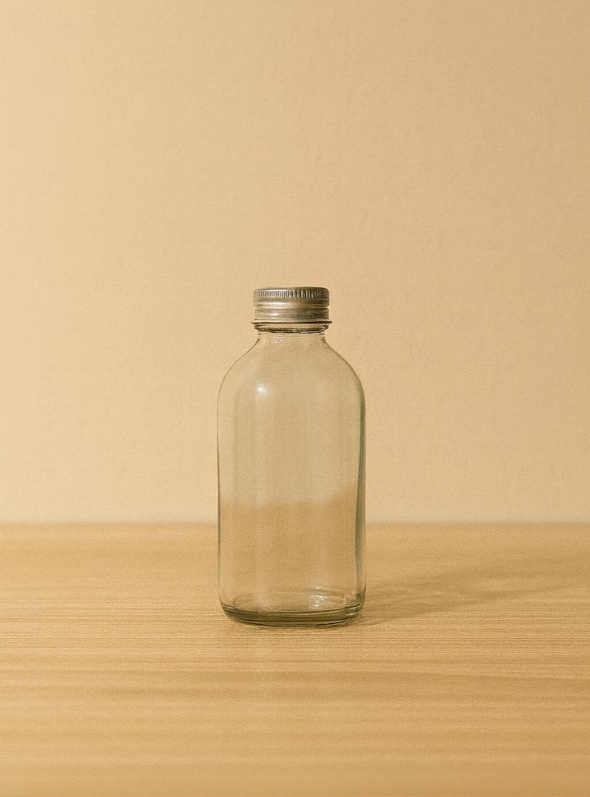 Premium Round Glass Bottle - 270ml