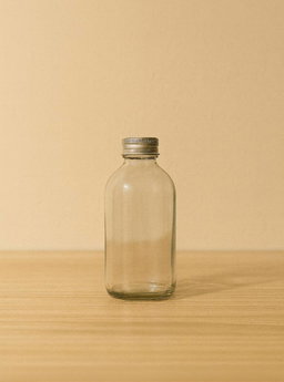 Premium Round Glass Bottle - 270ml