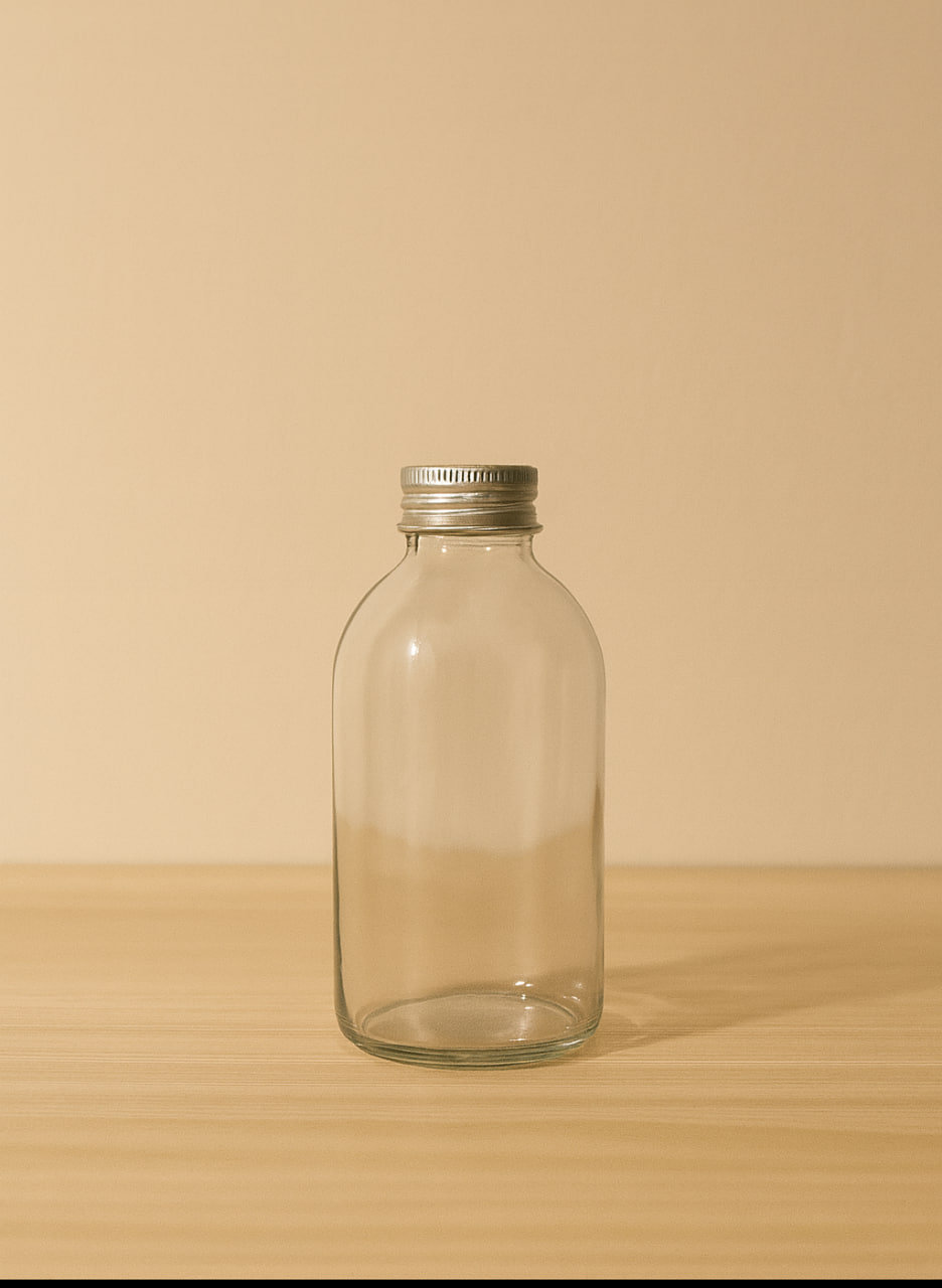 Premium Round Glass Bottle - 350ml_0