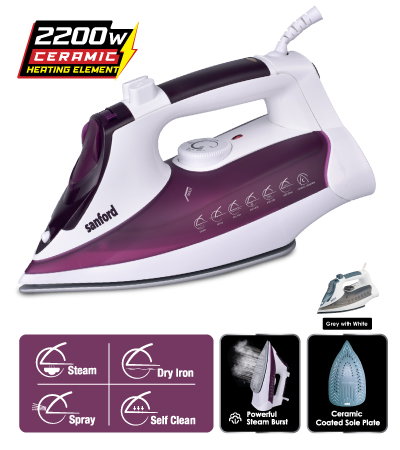 SANFORD SF45CI- Ceramic Steam Iron_0