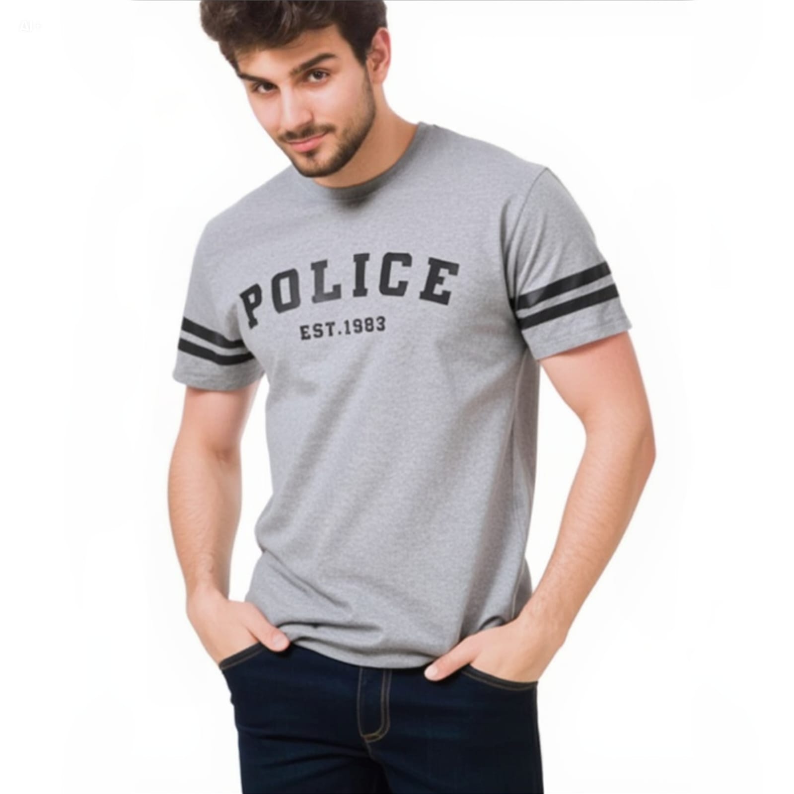 Police Brand Men's T-Shirt | Extra Size _2