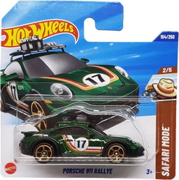 Hot Wheels - Porsche 911 Rally - Safari Mode 2/5 - HYW87 - Short Card - Dark Green - Mattel 2025-1:64