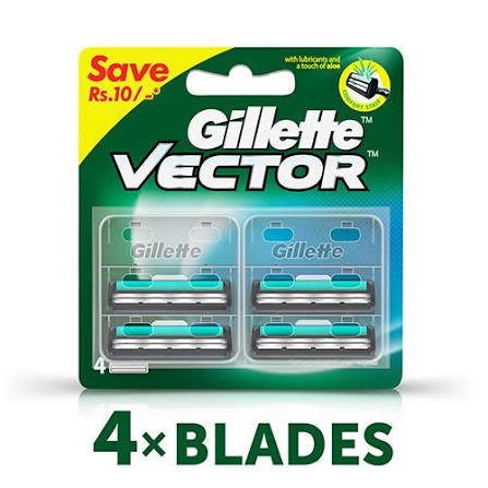 GILLETE VECTOR BLADE 4PCS_0