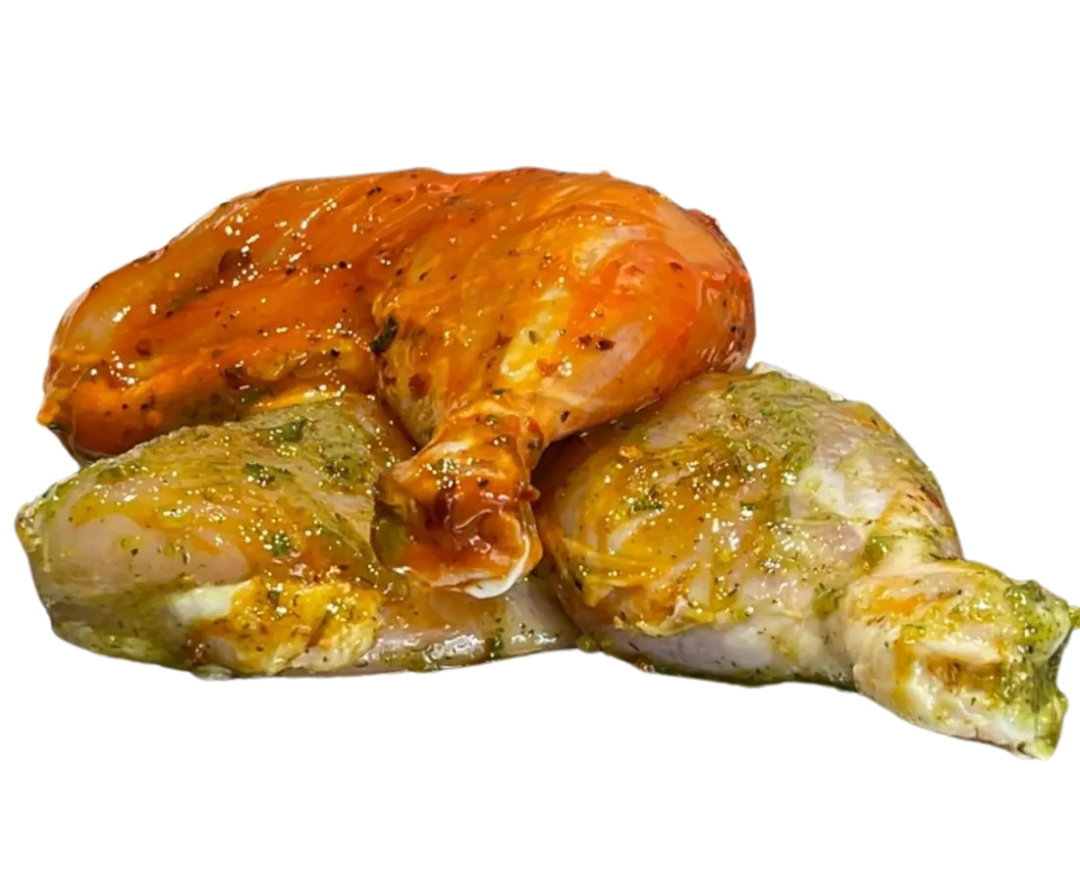 Cuisses larges de poulet marinées _0