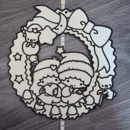 Beady Foam Clay Christmas Wreaths (Set of 5) - DIY Craft Kits for Kids
