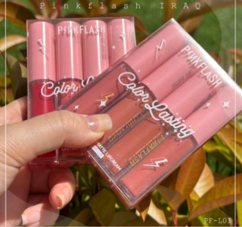  Pink Flash Liquid Lipstick set بنك فلاش مجموعة احمر شفاه_0