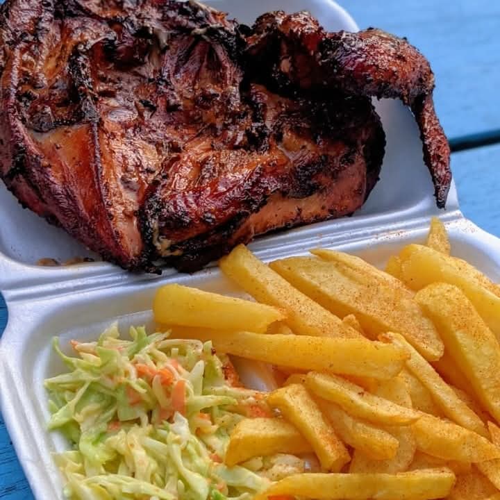Smoked quarter chicken 