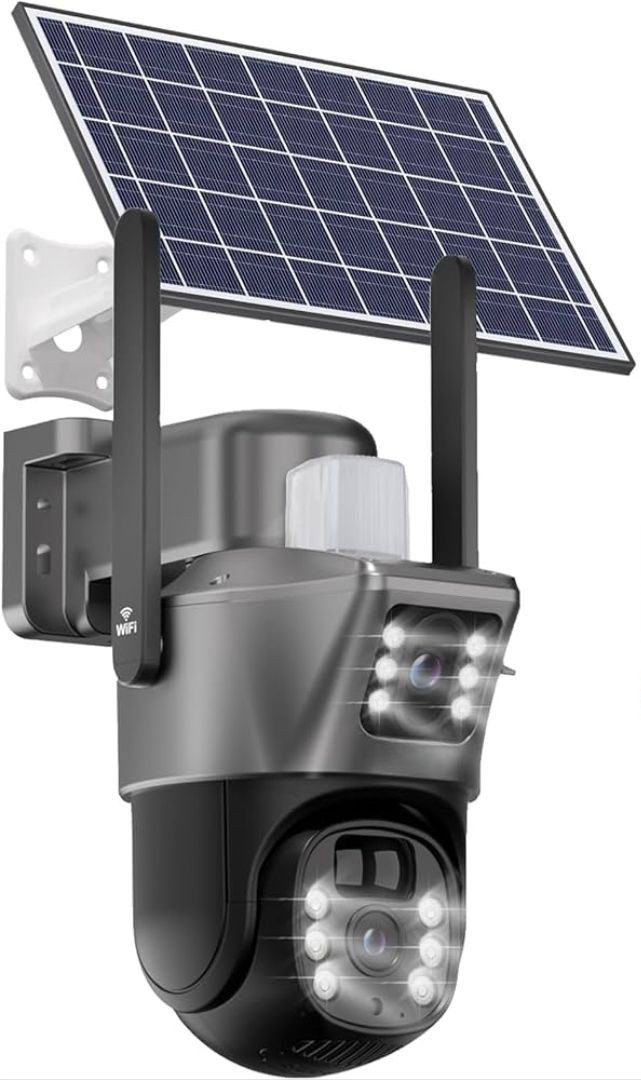 Dual Lens WI-FI Solar Camera_0