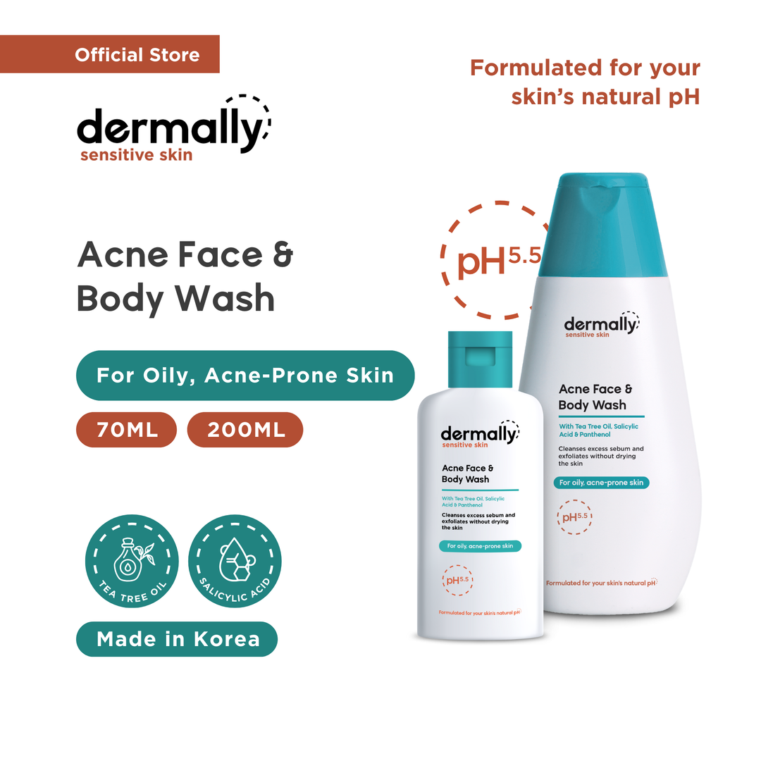 Dermally Sensitive Skin Acne Face & Body Wash 70ml / 200ml