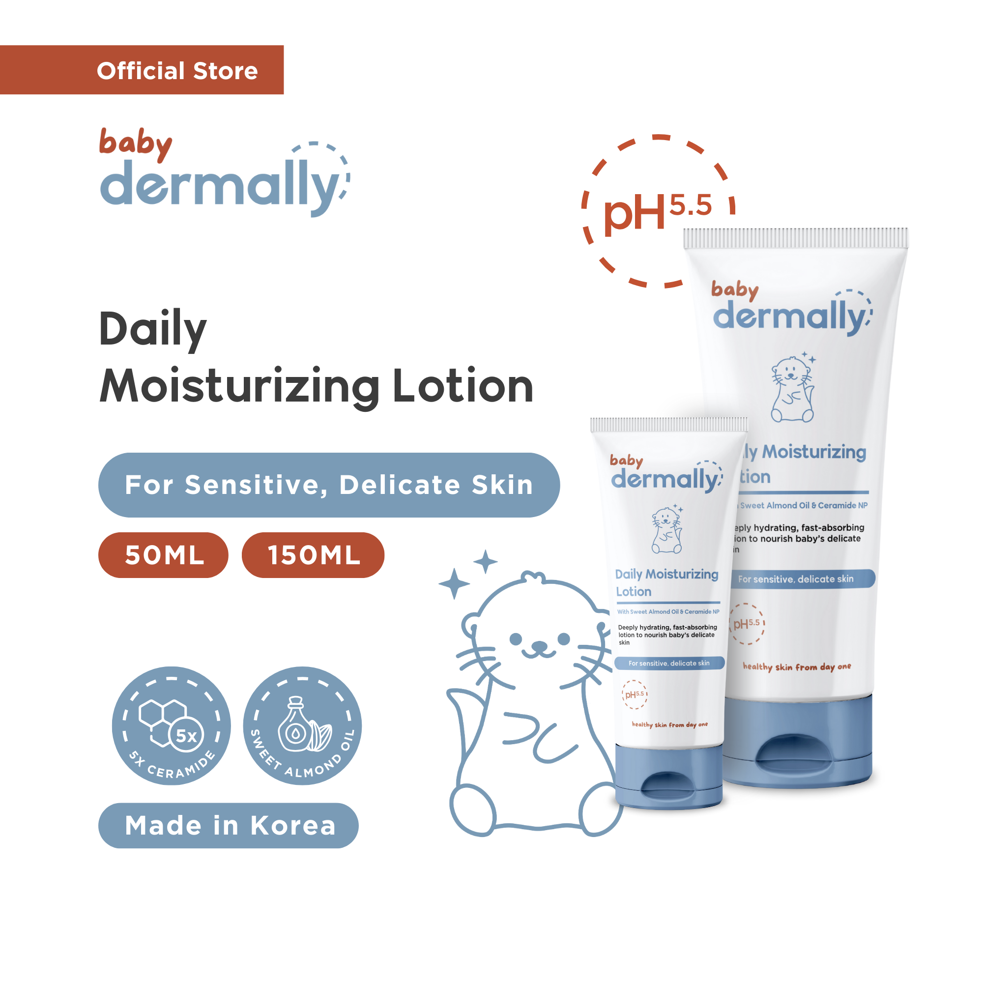 Baby Dermally Daily Moisturizing Lotion 50ml / 150ml_0