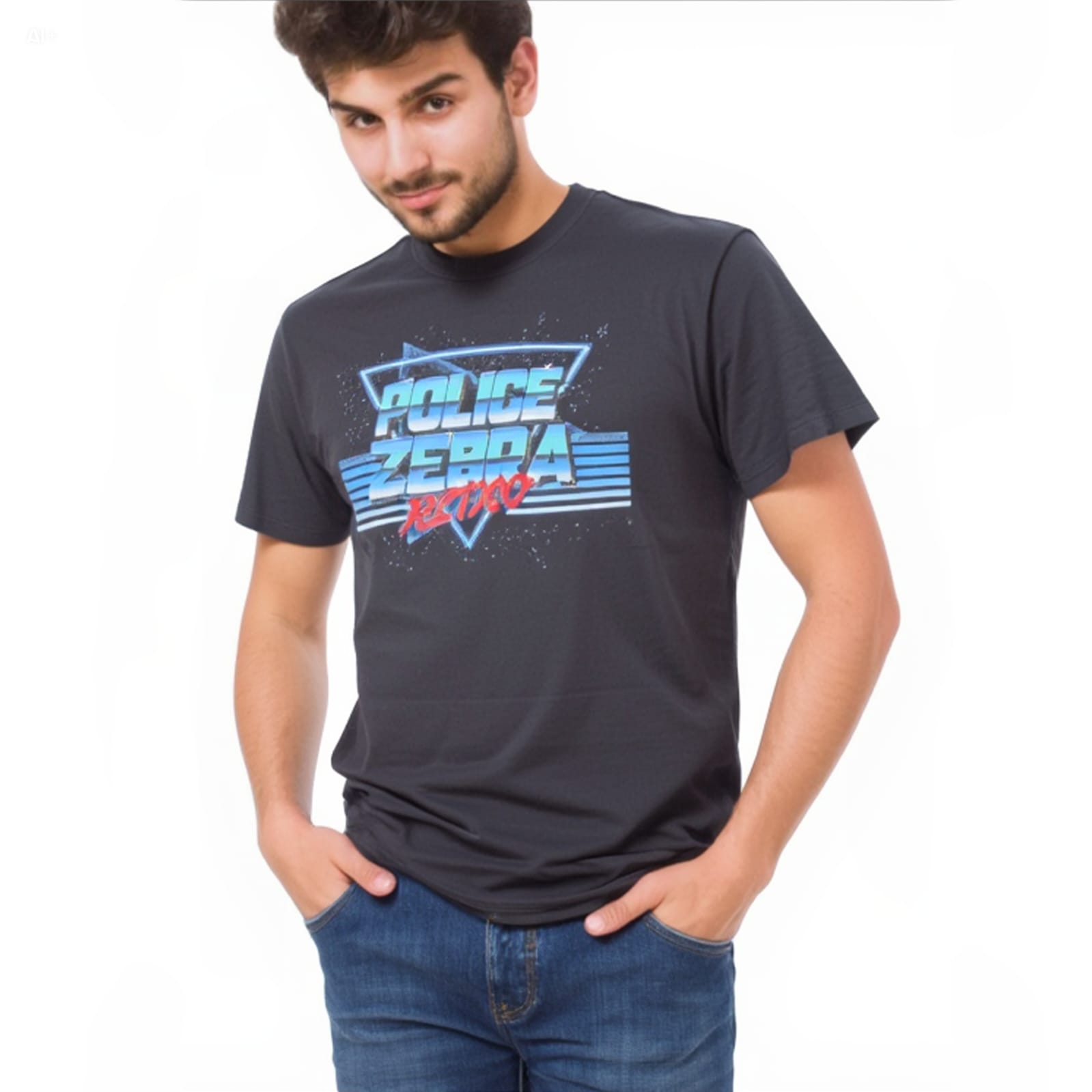 Police Brand Men's T-Shirt | Large Size _2
