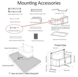 3 In 1 Baby Bedside Crib, Portable Crib