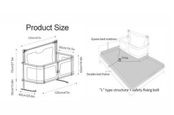 3 In 1 Baby Bedside Crib, Portable Crib