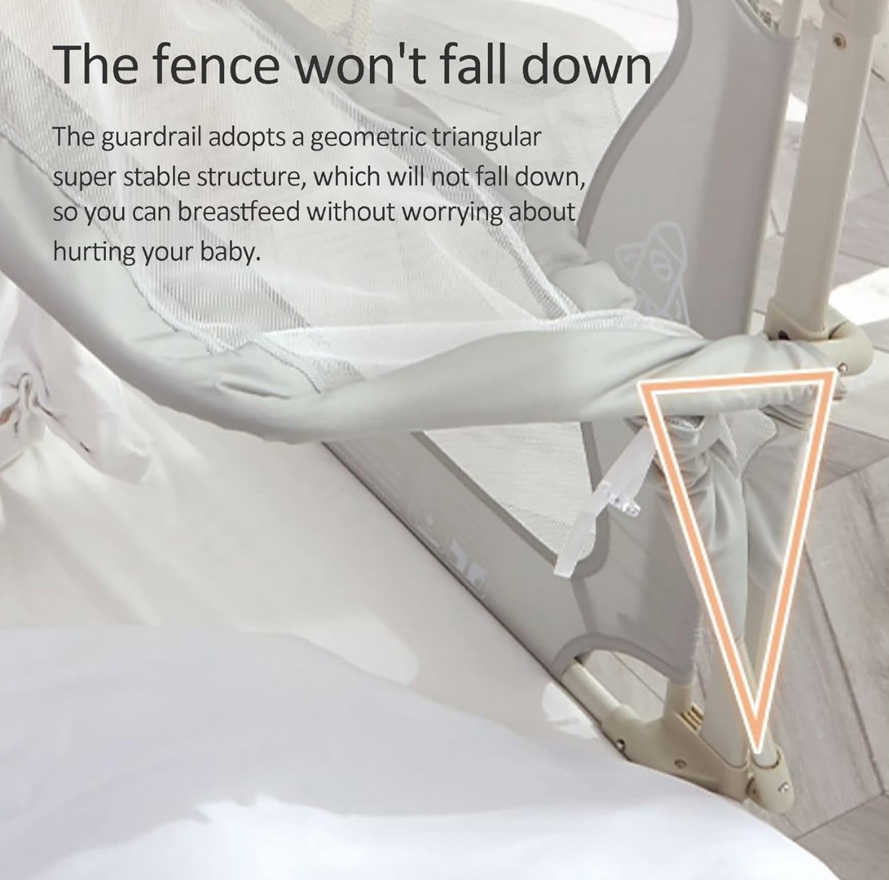 3 In 1 Baby Bedside Crib, Portable Crib_6