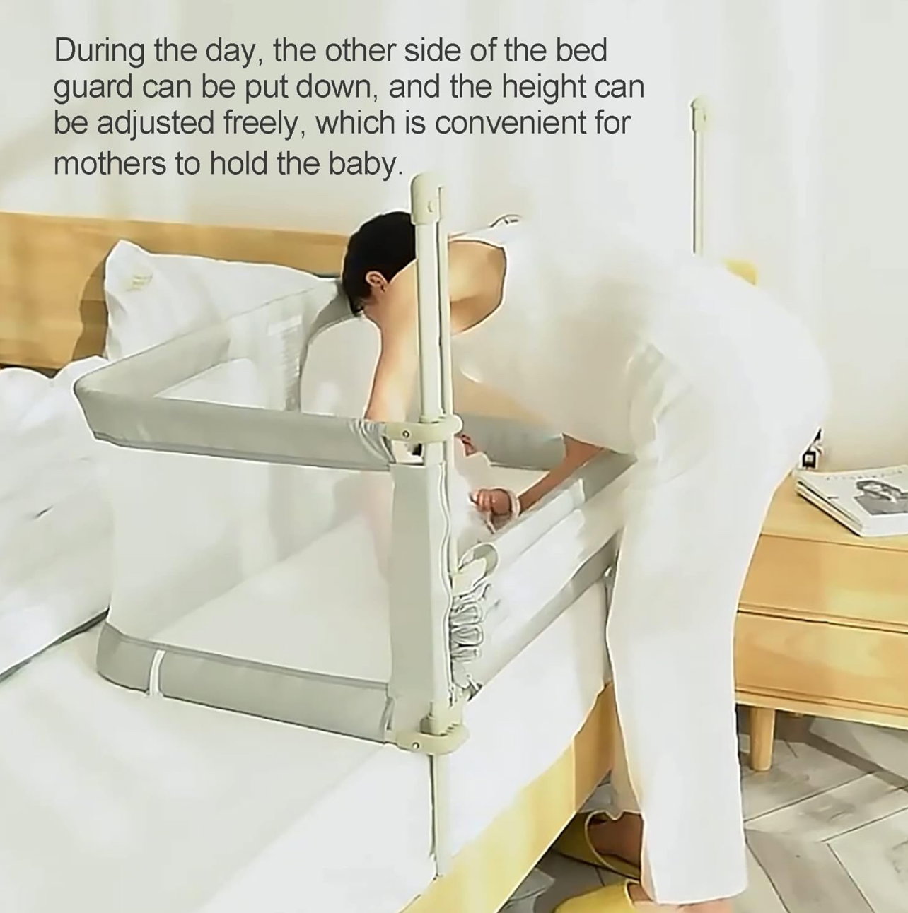 3 In 1 Baby Bedside Crib, Portable Crib_4
