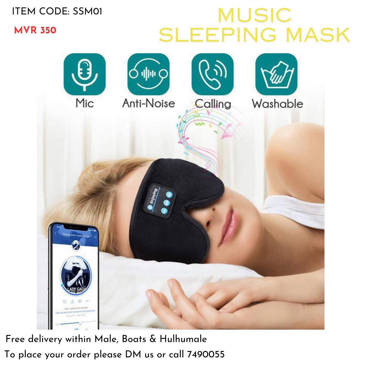 Bluetooth Music Sleeping Mask