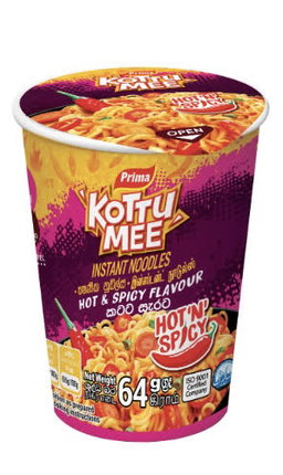 KOTTU MEE CUP NOODLES HOT & SPICY 67G