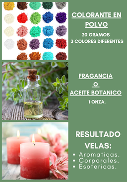 Kit para Principiantes de fabricacion de velas. 