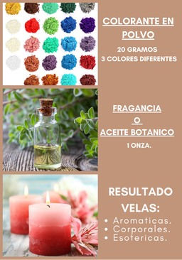 Kit para Principiantes de fabricacion de velas. 
