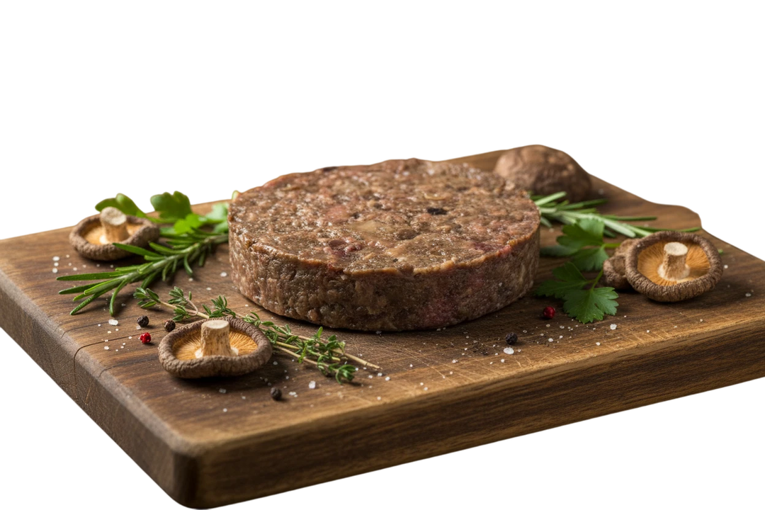 Lentil & Shiitake Mushroom Burger / Hamburguesa de Lentejas y Hongos Shiitake