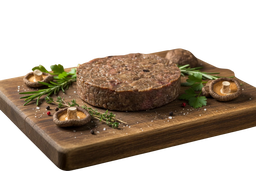 Lentil & Shiitake Mushroom Burger / Hamburguesa de Lentejas y Hongos Shiitake