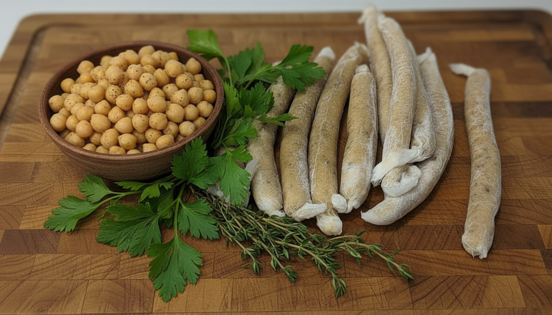 Chickpea & Rice Sausage / Salchicha de Garbanzos y Arroz